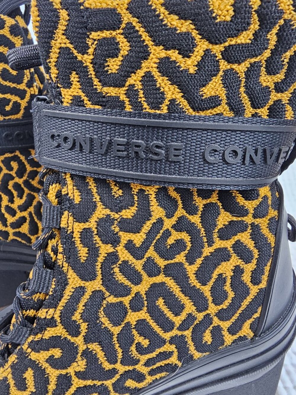 Converse GR82 Platform Combat Boot | Leopard Print | Women's Sz 8.5 - Picture 4 of 9
